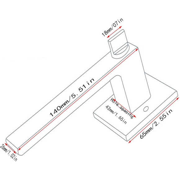 Square Entrance Lever Exterior Door Lock Set Reversible Heavy Duty Silver - Picture 5 of 14